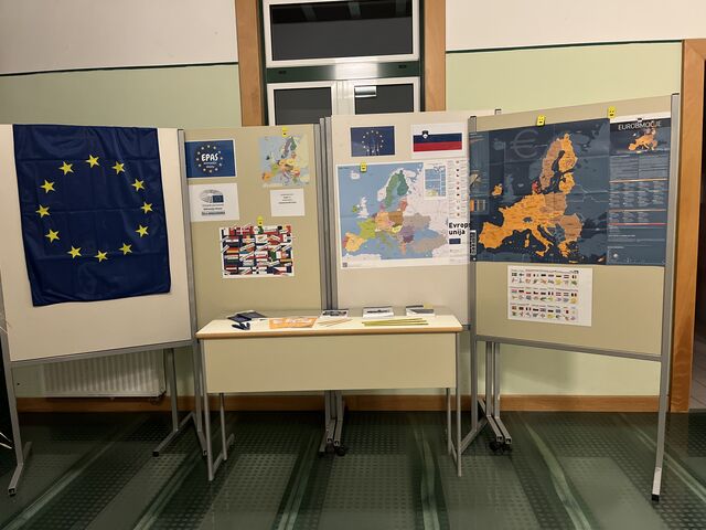 Kotiček EU na Gimnaziji Moste